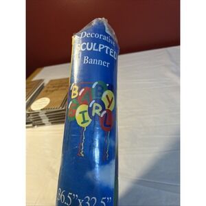 36.5"x32.5" Baby Girl Banner Multi Colored